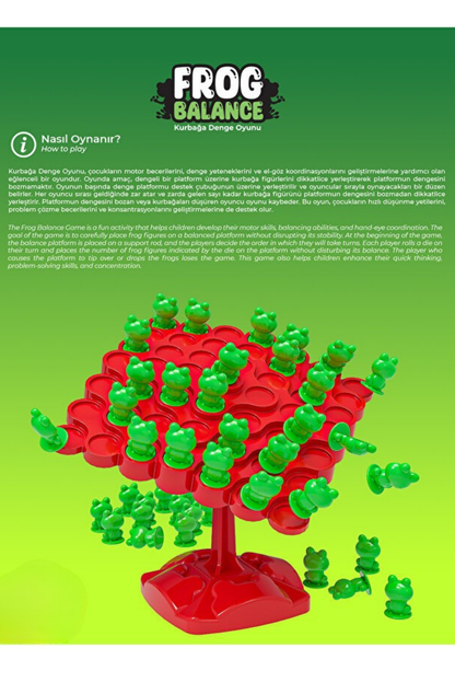 Jump Balance™ Kurbağa Denge Ebeveyn Çocuk Etkileşim Oyunu
